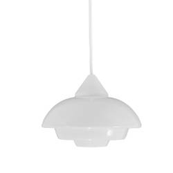 Lampe 1234 aus Opalglas -...