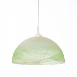 Lampa 1069 jasna malowana farbą zdobiona - fale - śr. 350/42 mm