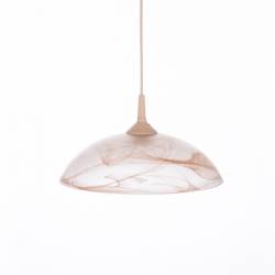 Lampe 1107 hell matt mit Alabaster - d. 300/42 mm